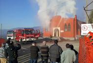 Incendio alla chiesa ortodossa di Montaner