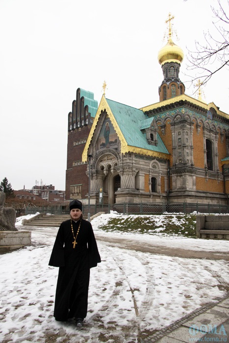 La chiesa dei Romanov a Darmstadt in Germania