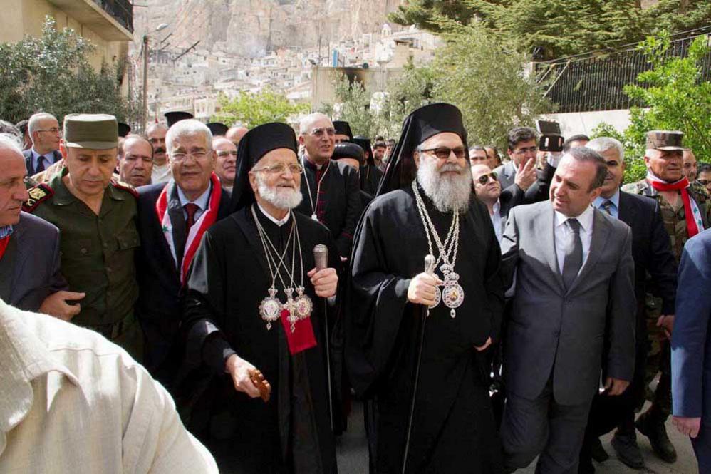 Visita patriarcale a Ma’lula dopo la liberazione