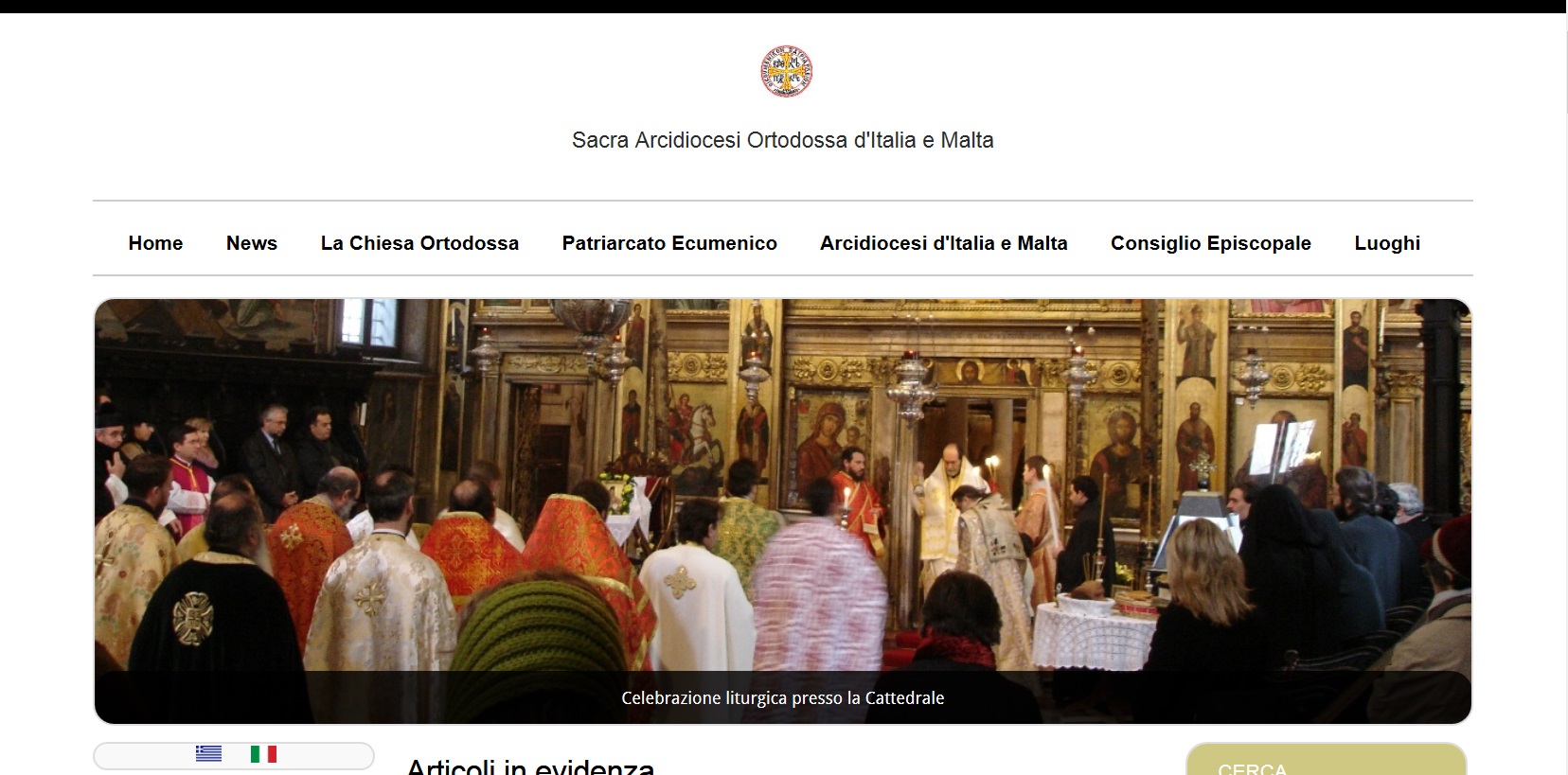 www.ortodossia.it: Sito diocesano rinnovato