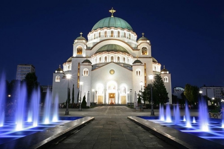 La cattedrale di san Sava a Belgrado