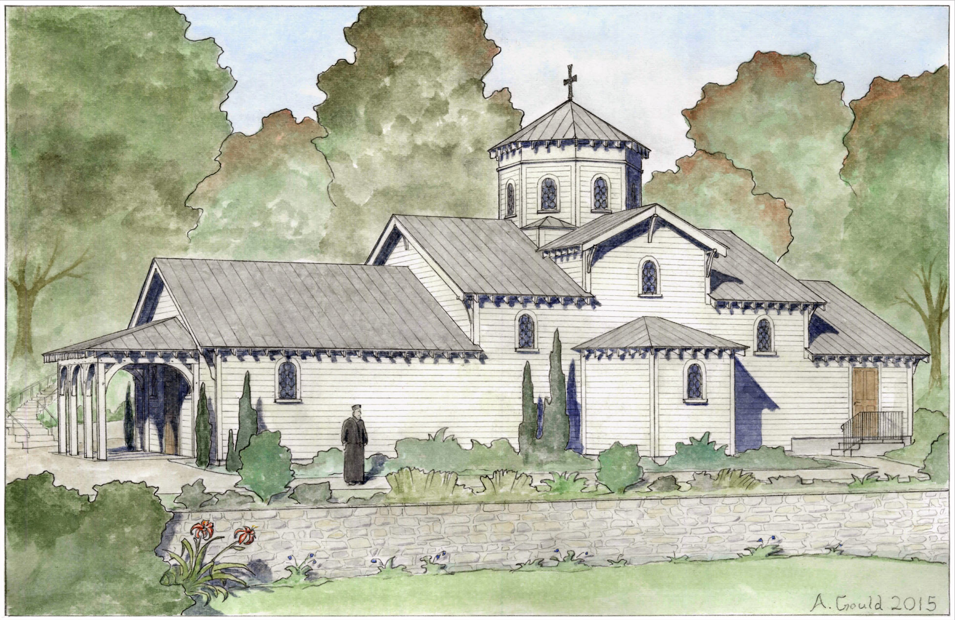 Il design di una chiesa ortodossa nel paese degli amish