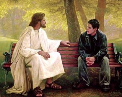 Un incontro fuori da una chiesa...
