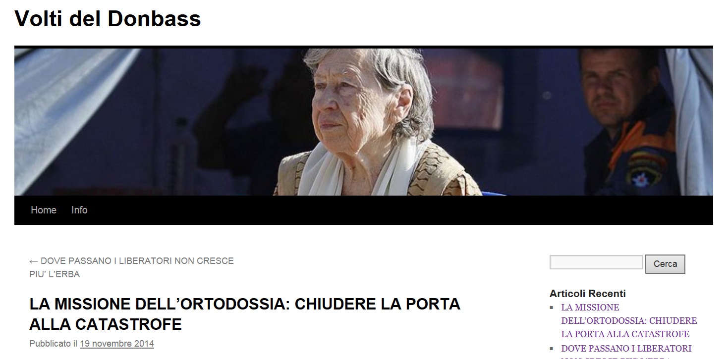 Intervista a “Volti del Donbass”