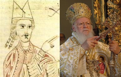 Papa Ildebrando (Gregorio VII) e Bartolomeo di Istanbul