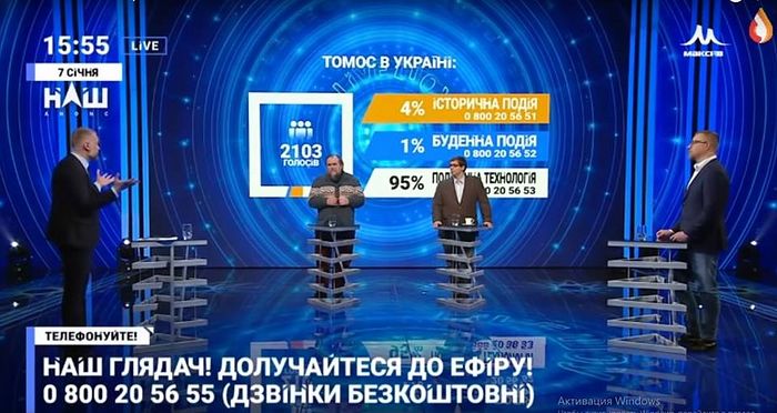 Il 95% del pubblico televisivo ucraino afferma che il tomos è uno strumento politico