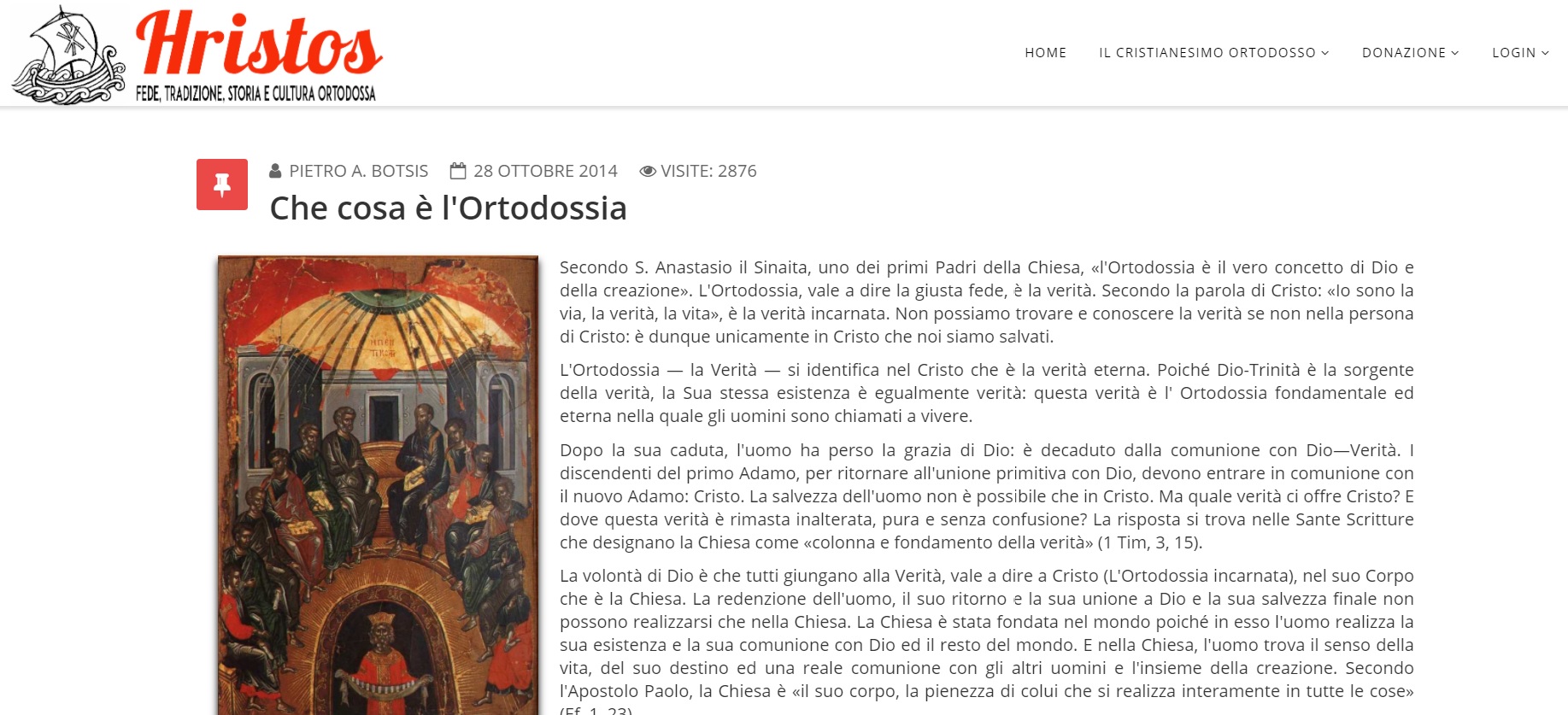 Hristos.it ci chiede un aiuto