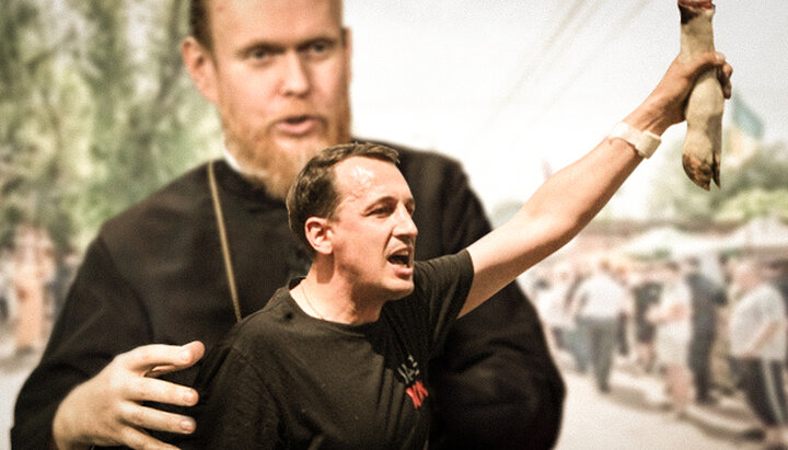Zampe di capra e "appendici" della "Chiesa ortodossa dell'Ucraina" nell'attacco alla processione della Croce a Nizhyn