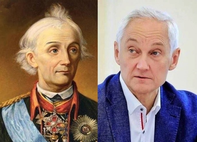 Andrej Belouzov e Aleksandr Suvorov: una curiosa somiglianza